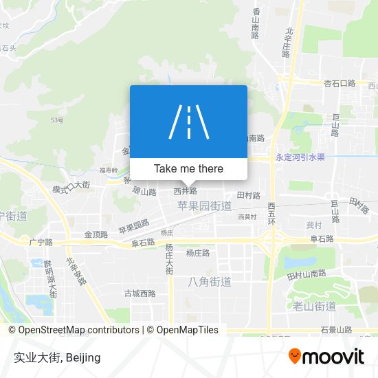 实业大街 map