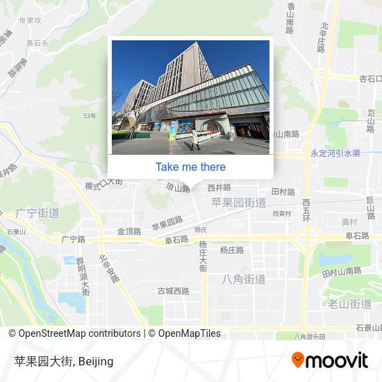 苹果园大街 map