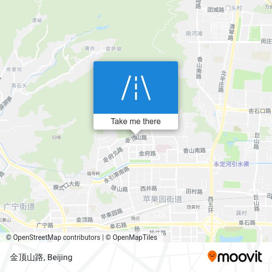 金顶山路 map