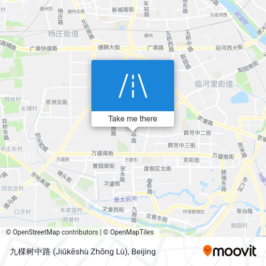 九棵树中路 (Jiǔkēshù Zhōng Lù) map