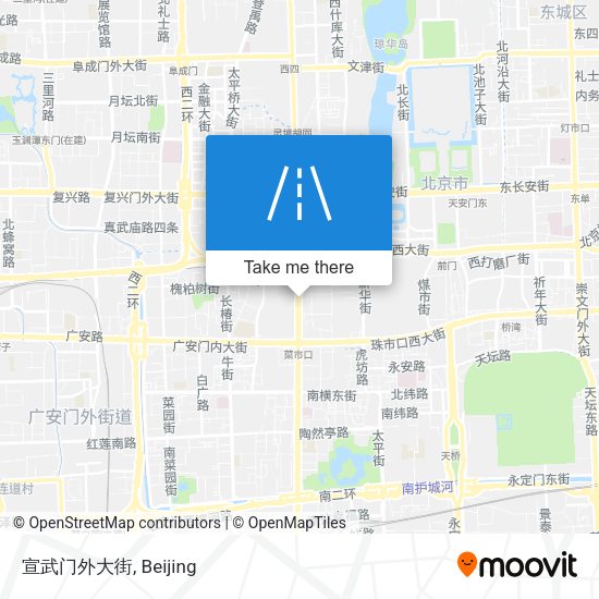 宣武门外大街 map