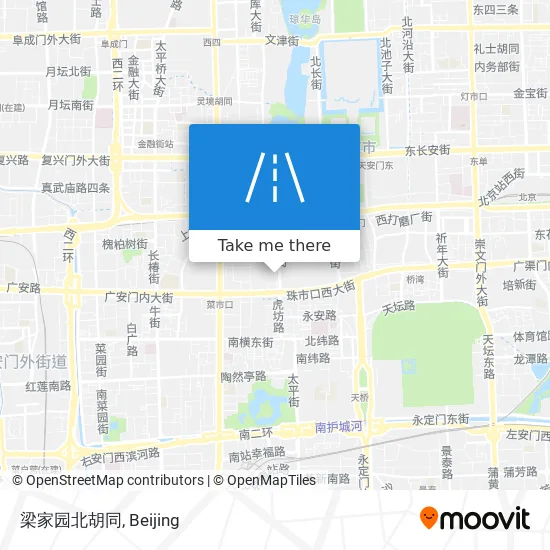 How To Get To 梁家园北胡同in 椿树街道by Metro Or Bus