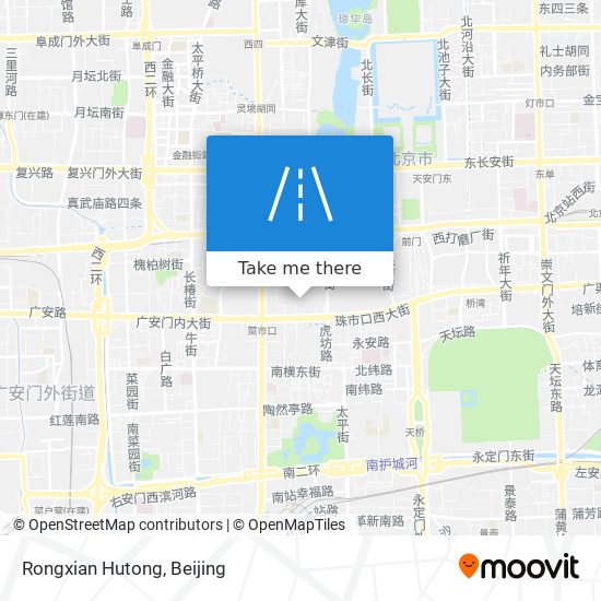 Rongxian Hutong map