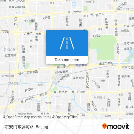 右安门东滨河路 map