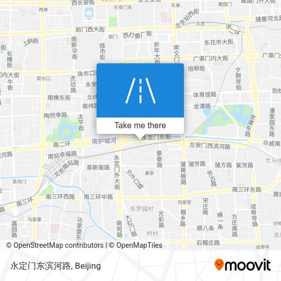 永定门东滨河路 map