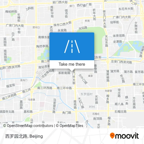 西罗园北路 map