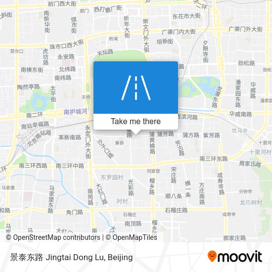 景泰东路 Jingtai Dong Lu map