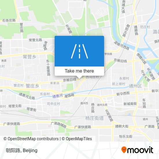 朝阳路 map