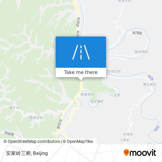 安家岭三桥 map