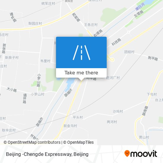 Beijing -Chengde Expressway map