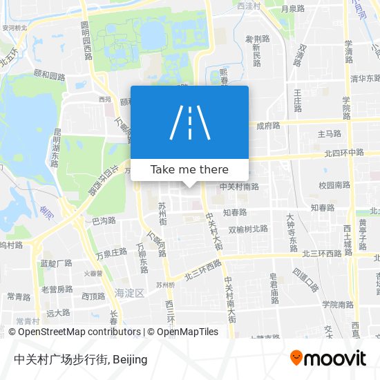 中关村广场步行街 map