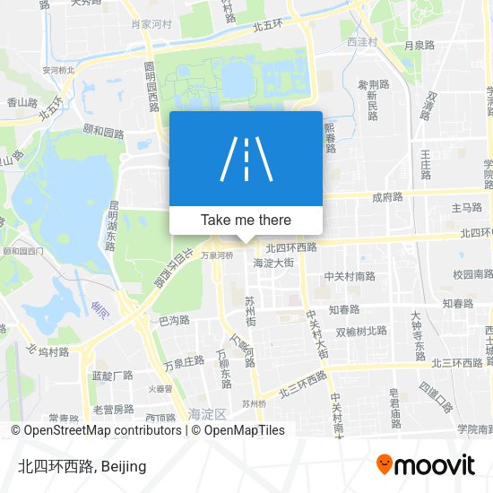 北四环西路 map