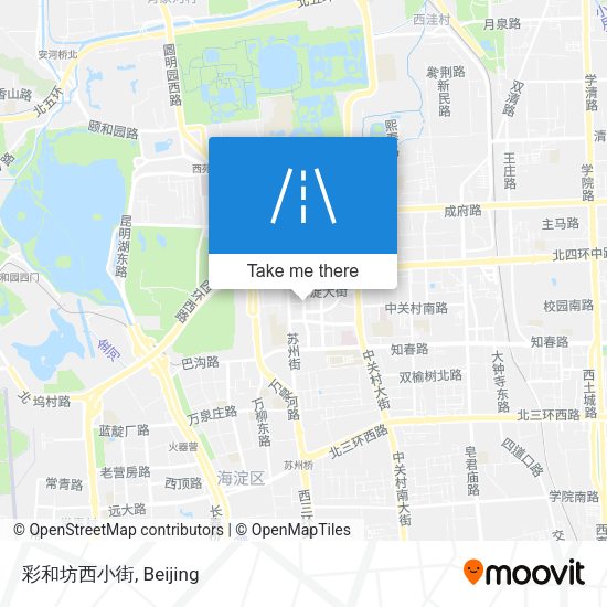 彩和坊西小街 map