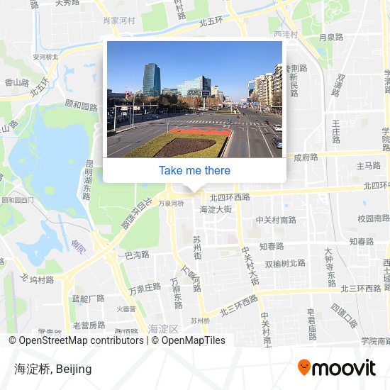 海淀桥 map