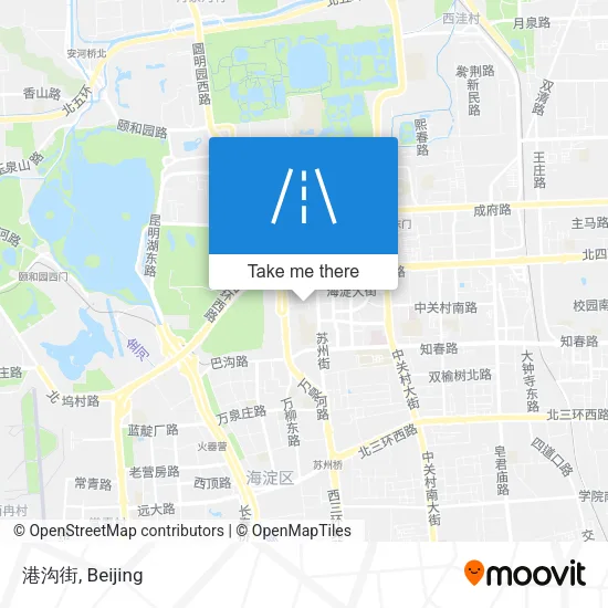 港沟街 map