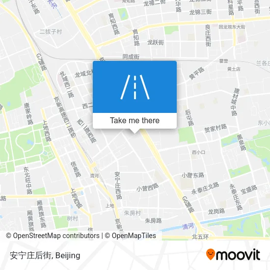 安宁庄后街 map