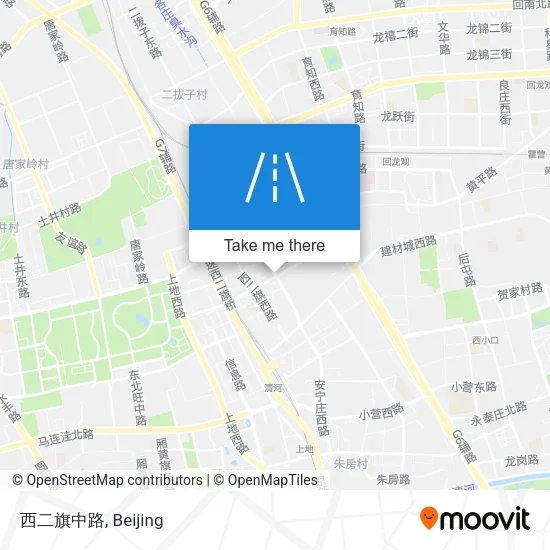西二旗中路 map