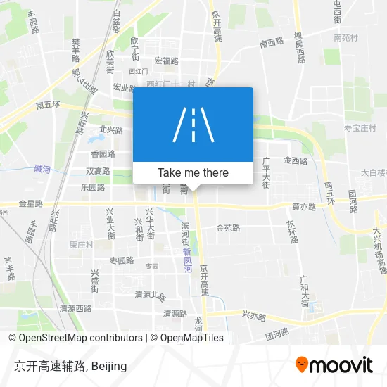 京开高速辅路 map