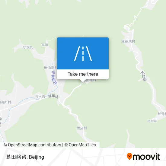 慕田峪路 map
