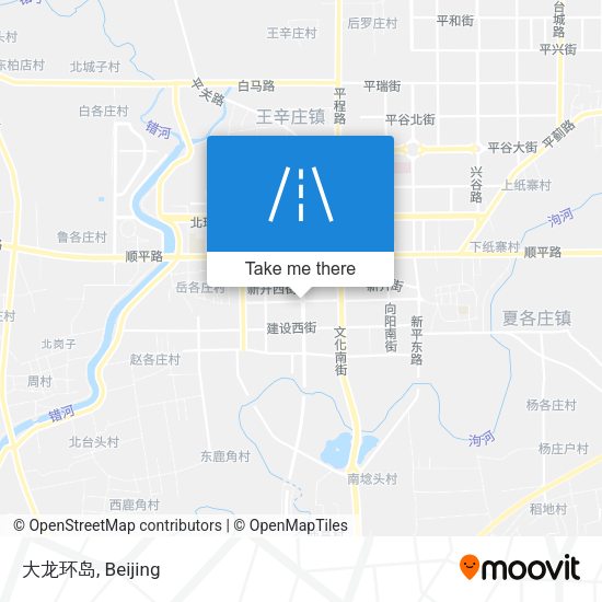 大龙环岛 map
