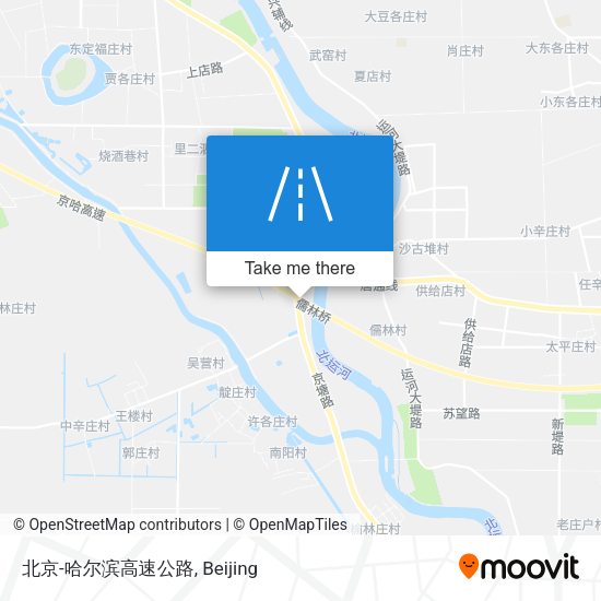 北京-哈尔滨高速公路 map