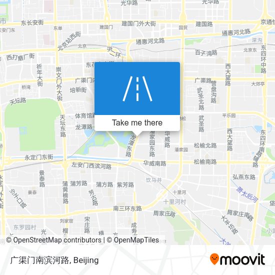广渠门南滨河路 map