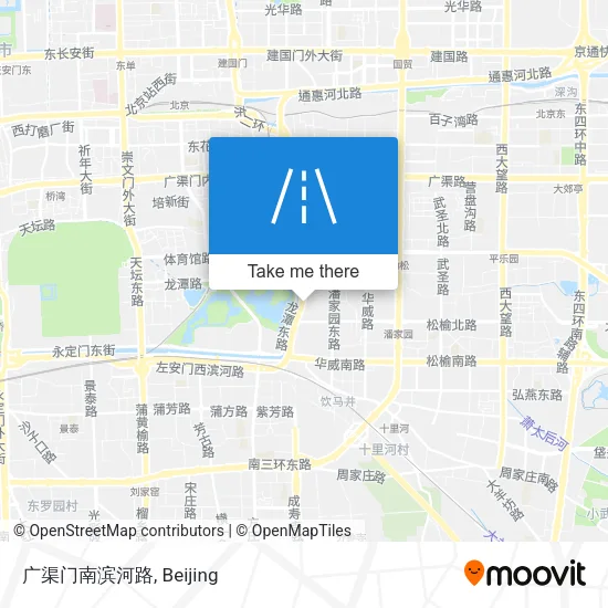广渠门南滨河路 map