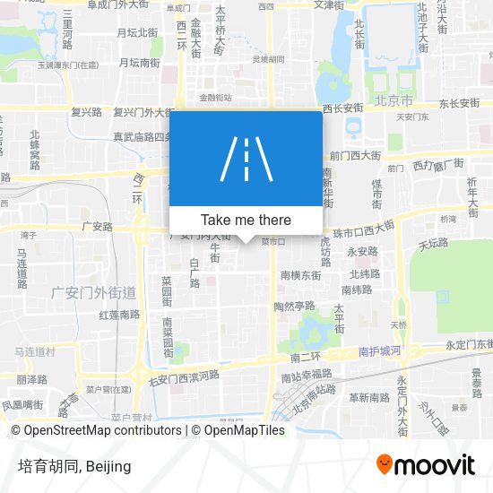 培育胡同 map