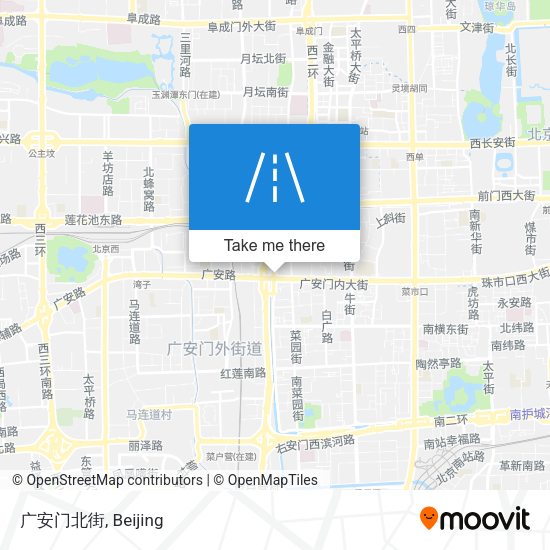 广安门北街 map
