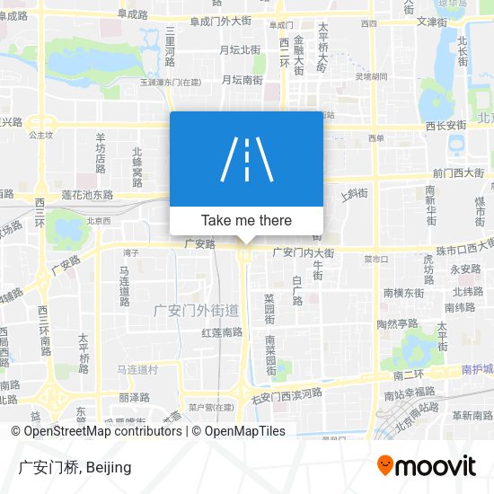 广安门桥 map