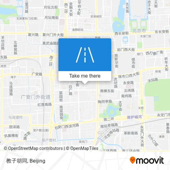教子胡同 map