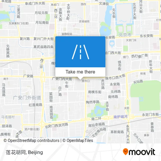 莲花胡同 map