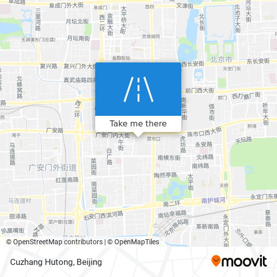 Cuzhang Hutong map