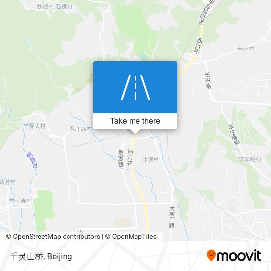 千灵山桥 map