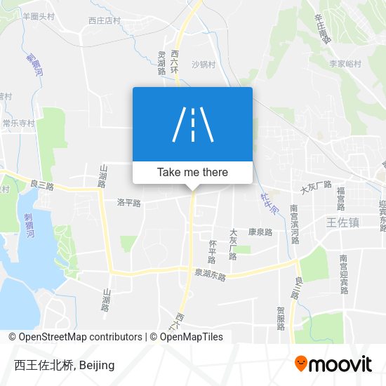 西王佐北桥 map