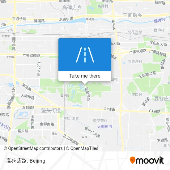高碑店路 map