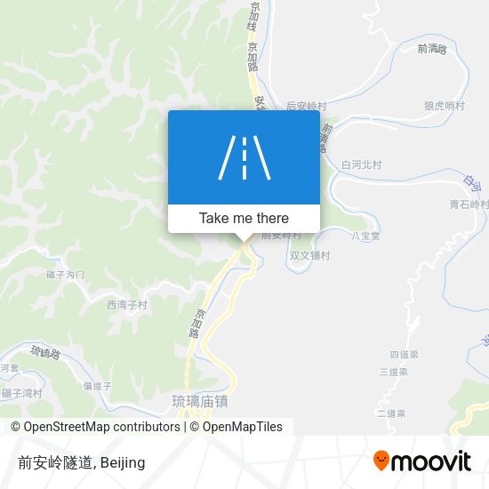 前安岭隧道 map
