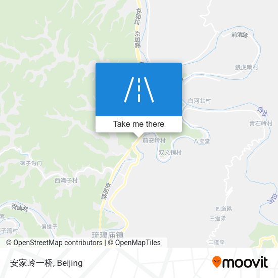 安家岭一桥 map