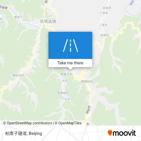 柏查子隧道 map