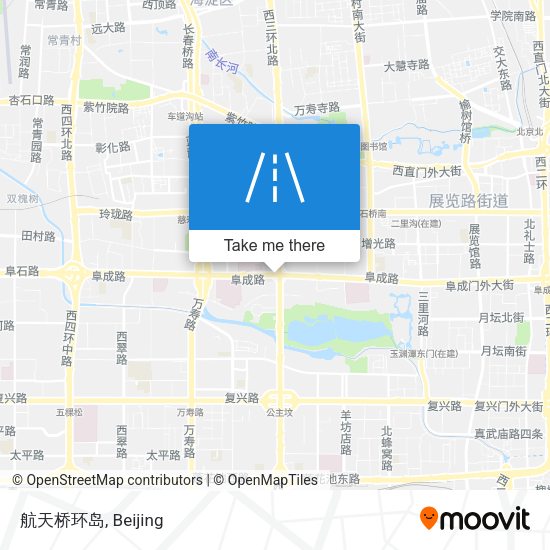 航天桥环岛 map