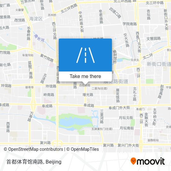 首都体育馆南路 map