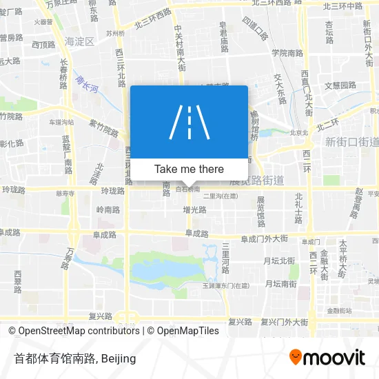 首都体育馆南路 map