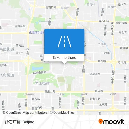 砂石厂路 map