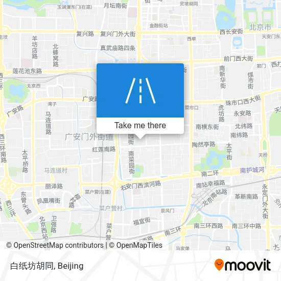 白纸坊胡同 map