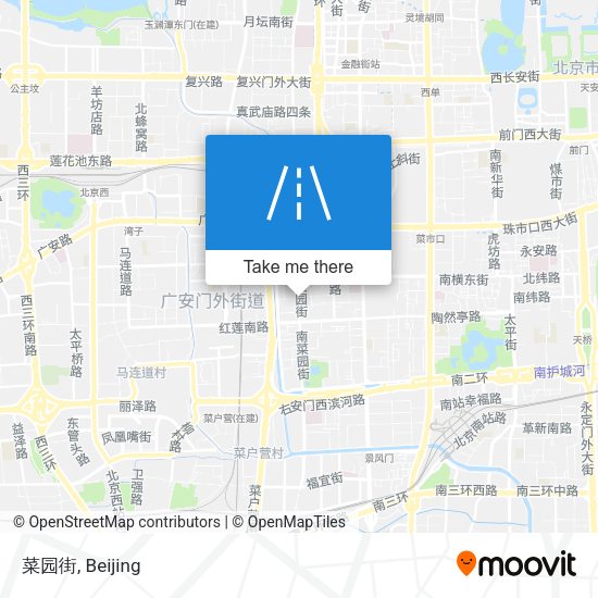 菜园街 map
