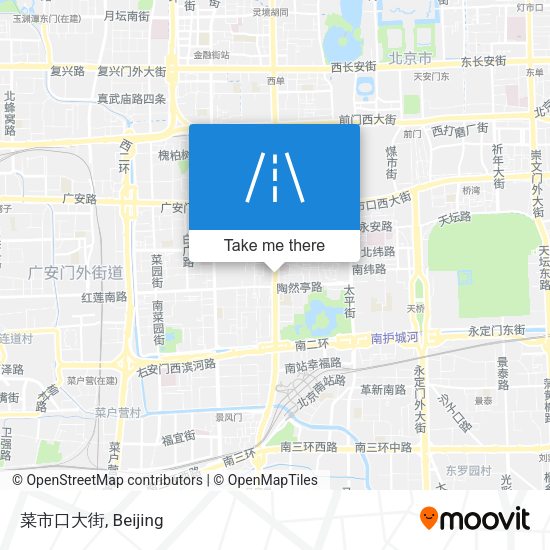 菜市口大街 map