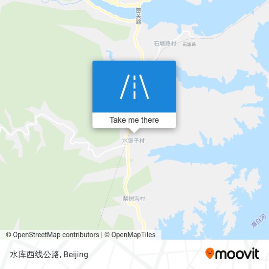 水库西线公路 map