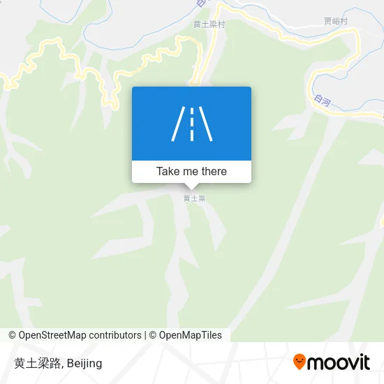 黄土梁路 map
