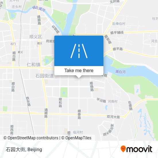 石园大街 map