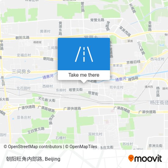朝阳旺角内部路 map